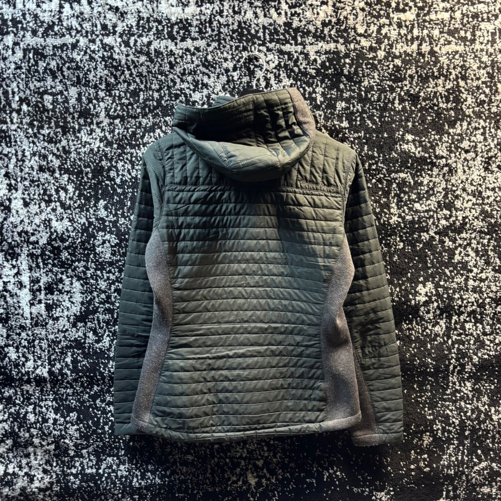 Outdoor Research Vindo Hoody Womens Medium Gray Quilted Hybrid Insulated Jacket - Picture 2 of 7